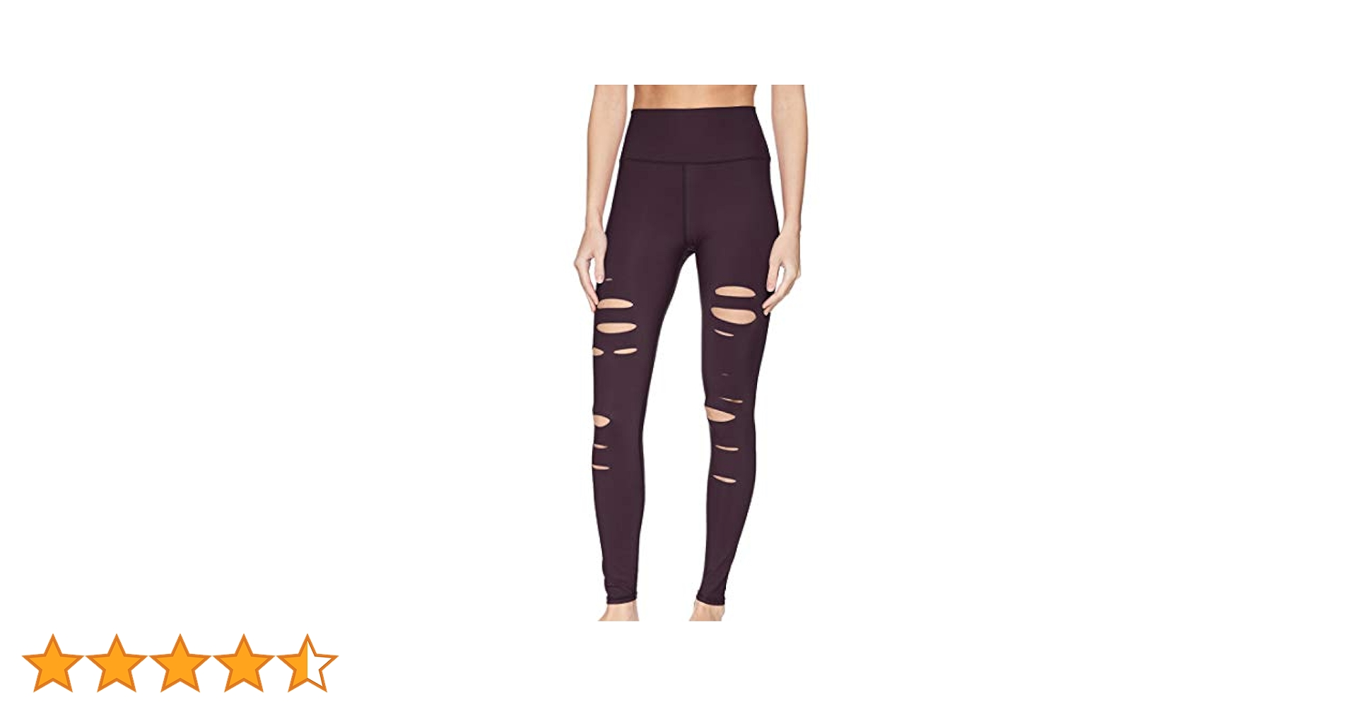 Alo Yoga Women's High Waisted Ripped Warrior Legging